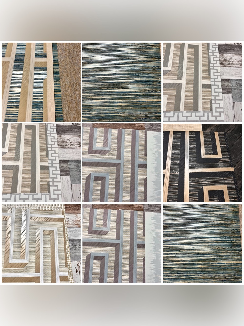 20 Large Assorted Quality Designer Scrapbooking Striped Wallpaper Sample Sheets